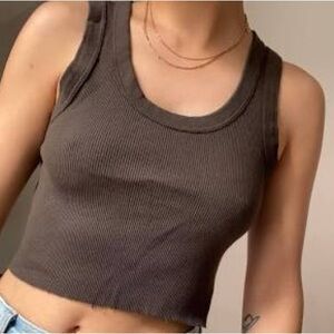 Brandy Melville Connor Tank Brown